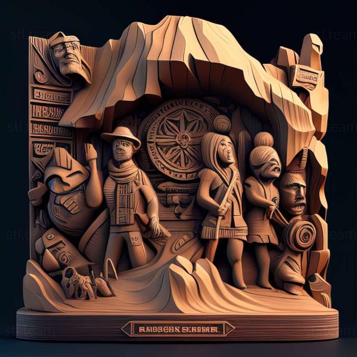 3D model Renowned Explorers International Society game (STL)